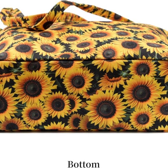 Cute Corduroy Tote Bag Canvas Shoulder Handbags for Women Travel Shopping - Picture 5 of 6